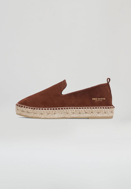 Slippers Women - Red Brown Suede