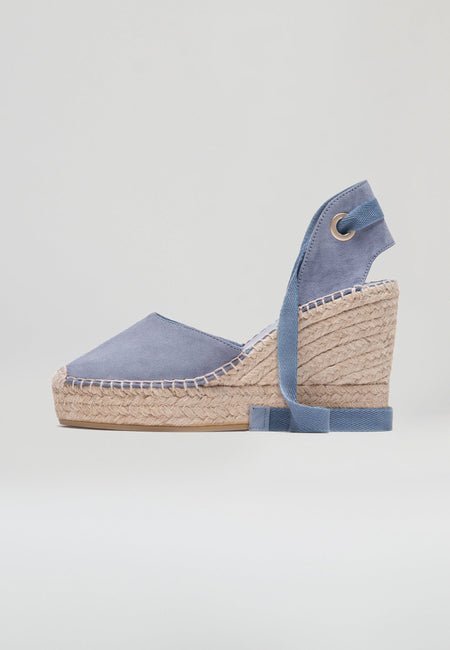 Wedges - Jeans Suede