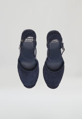 Wedges - Navy Suede