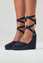 Wedges - Navy Suede