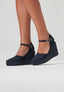 Wedges - Navy Suede