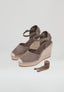 Wedges - Taupe Suede