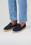 Slippers - Navy Suede