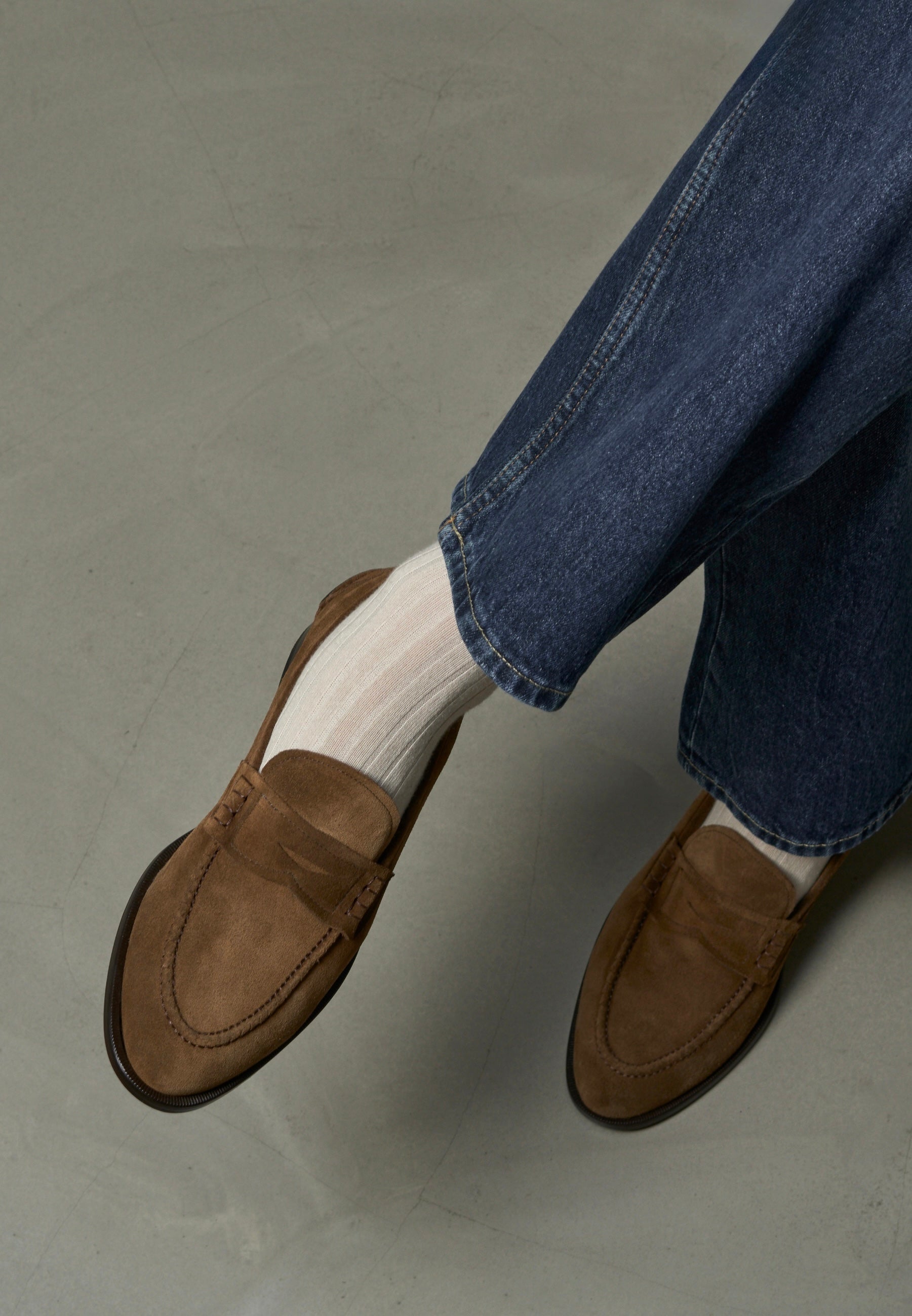 Penny Loafers - Tobacco Suede
