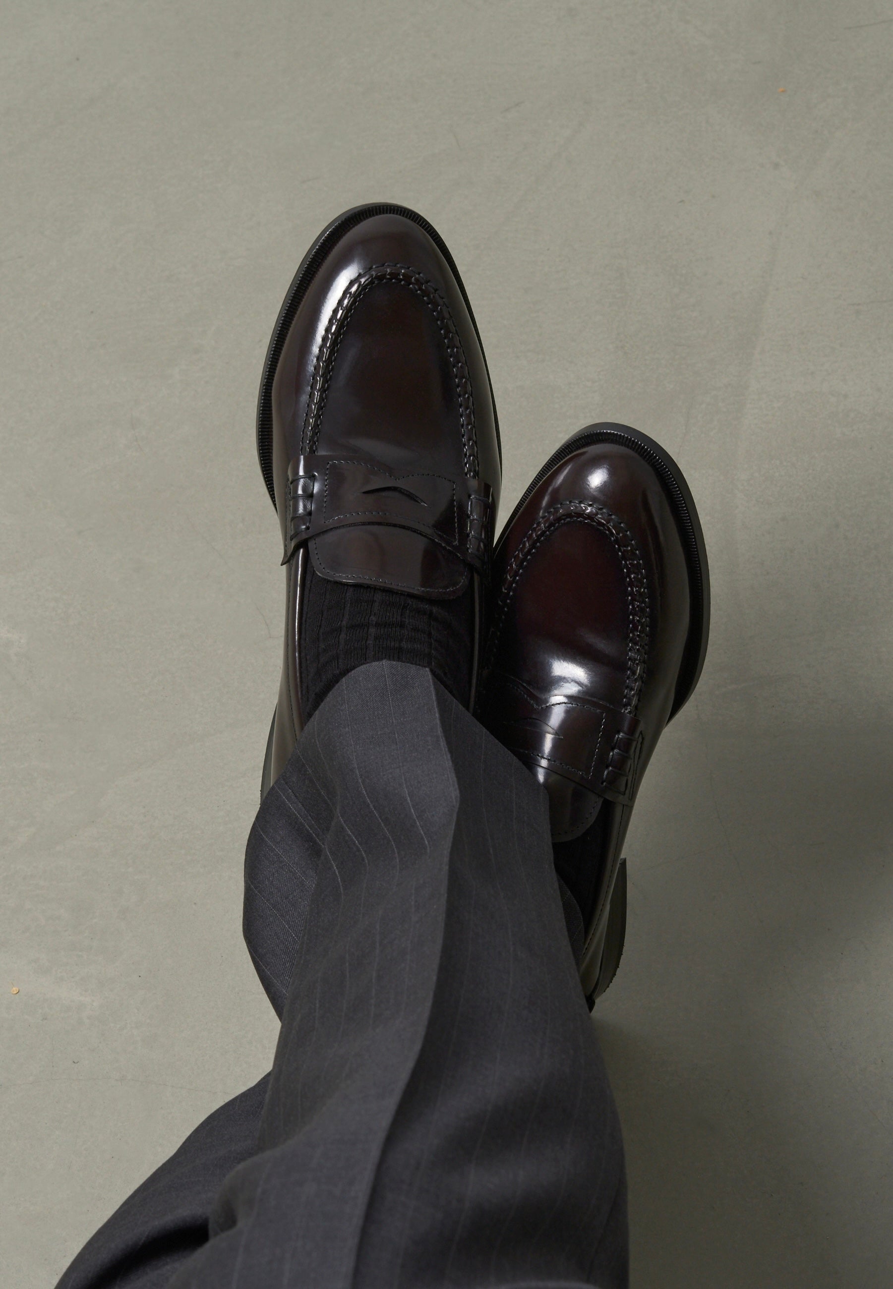 Penny Loafers - Burgundy Antique