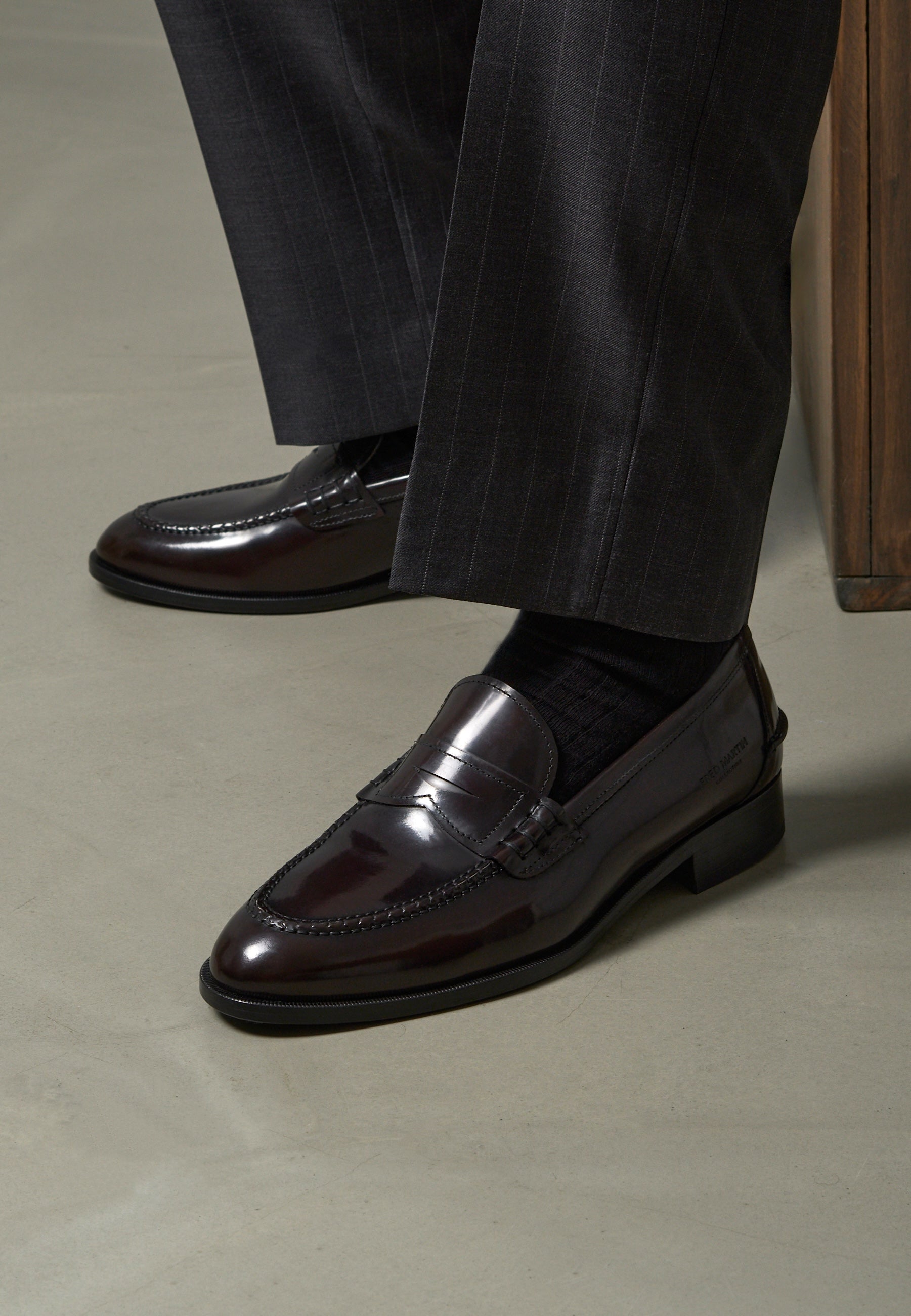 Penny Loafers - Burgundy Antique