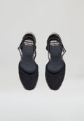 Wedges - Black Suede