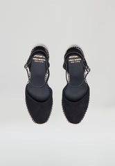 Wedges - Black Suede