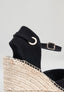 Wedges - Black Suede