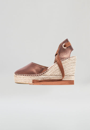 Wedges - Copper Suede