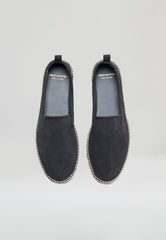 Slippers - Charcoal Suede