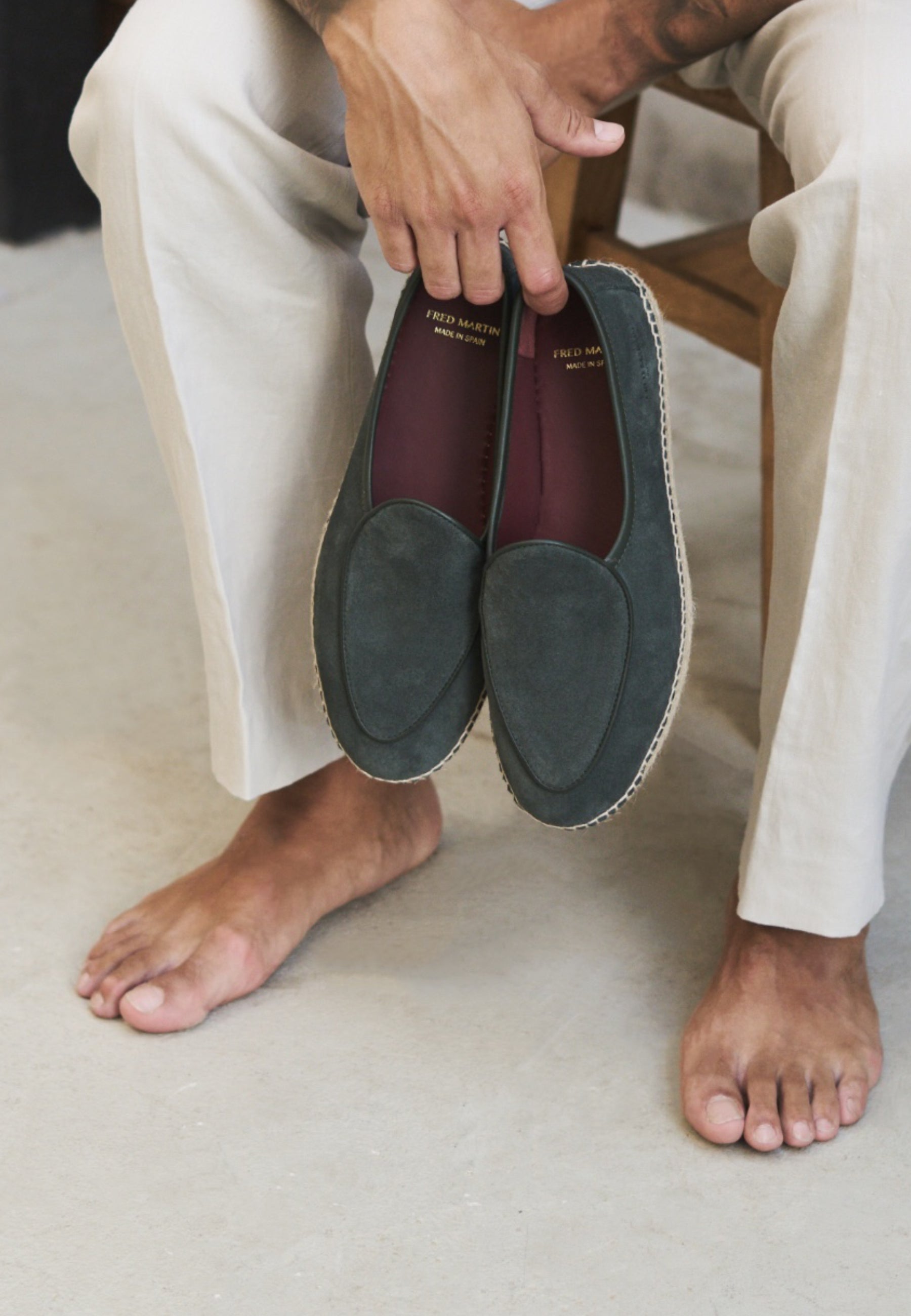Belgian Loafer - Pine Suede
