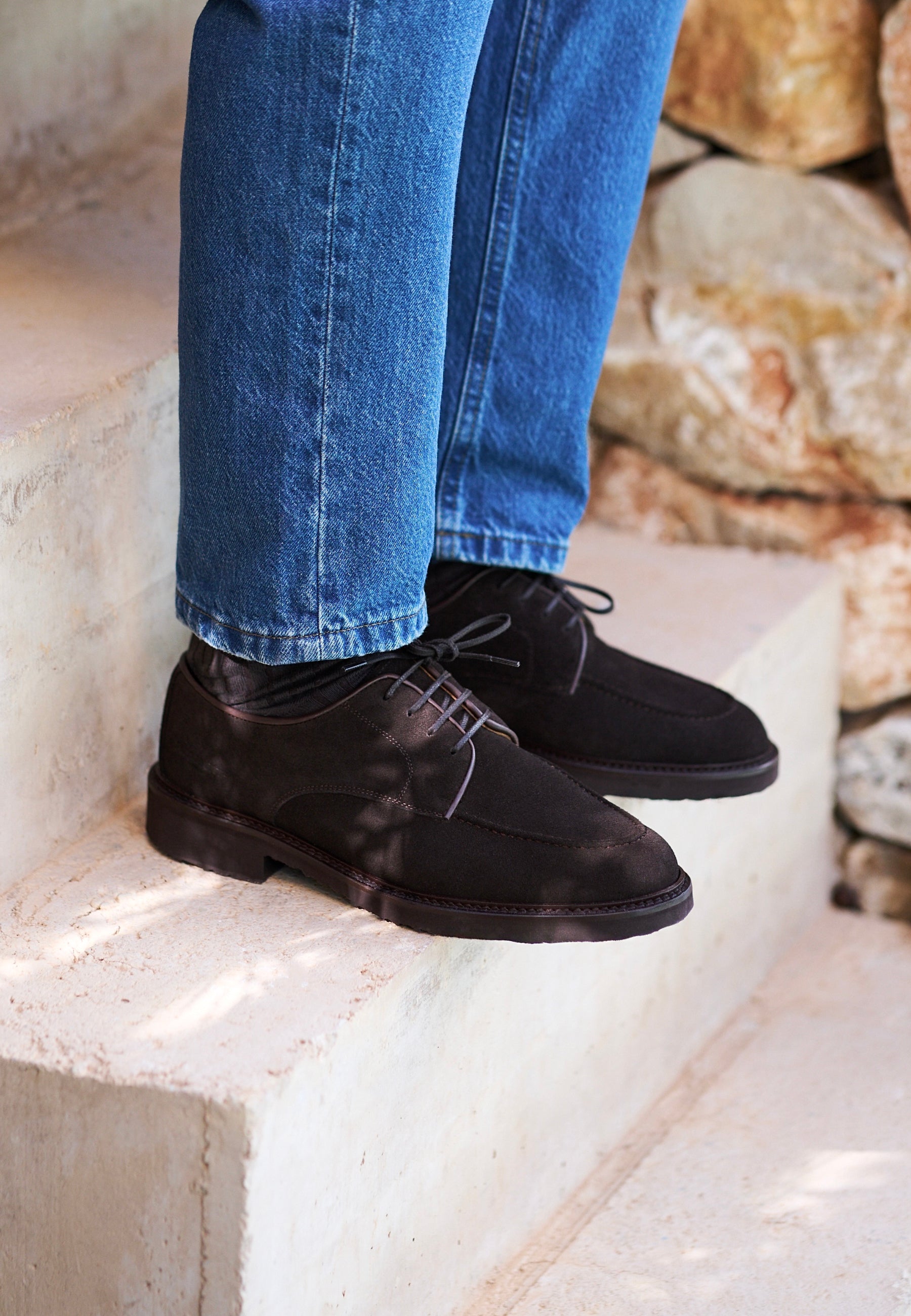 Derbies -  Testa Brown Suede