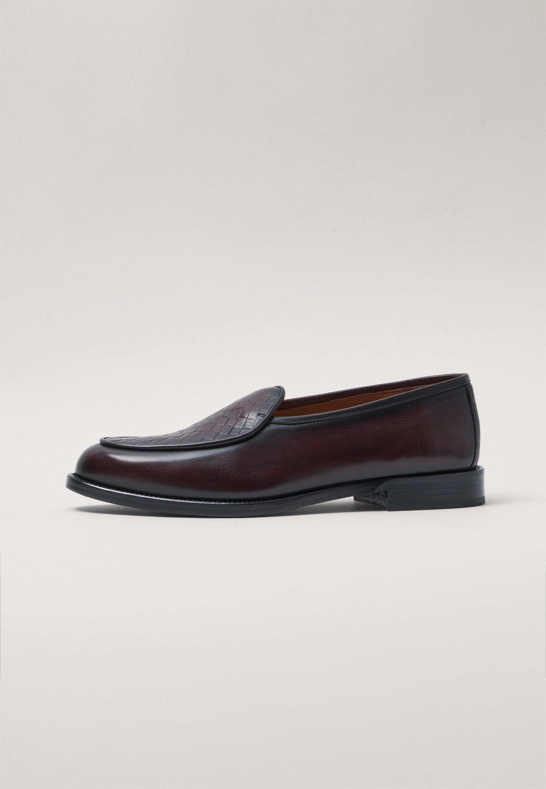 Belgian Woven - Bordeaux Leather