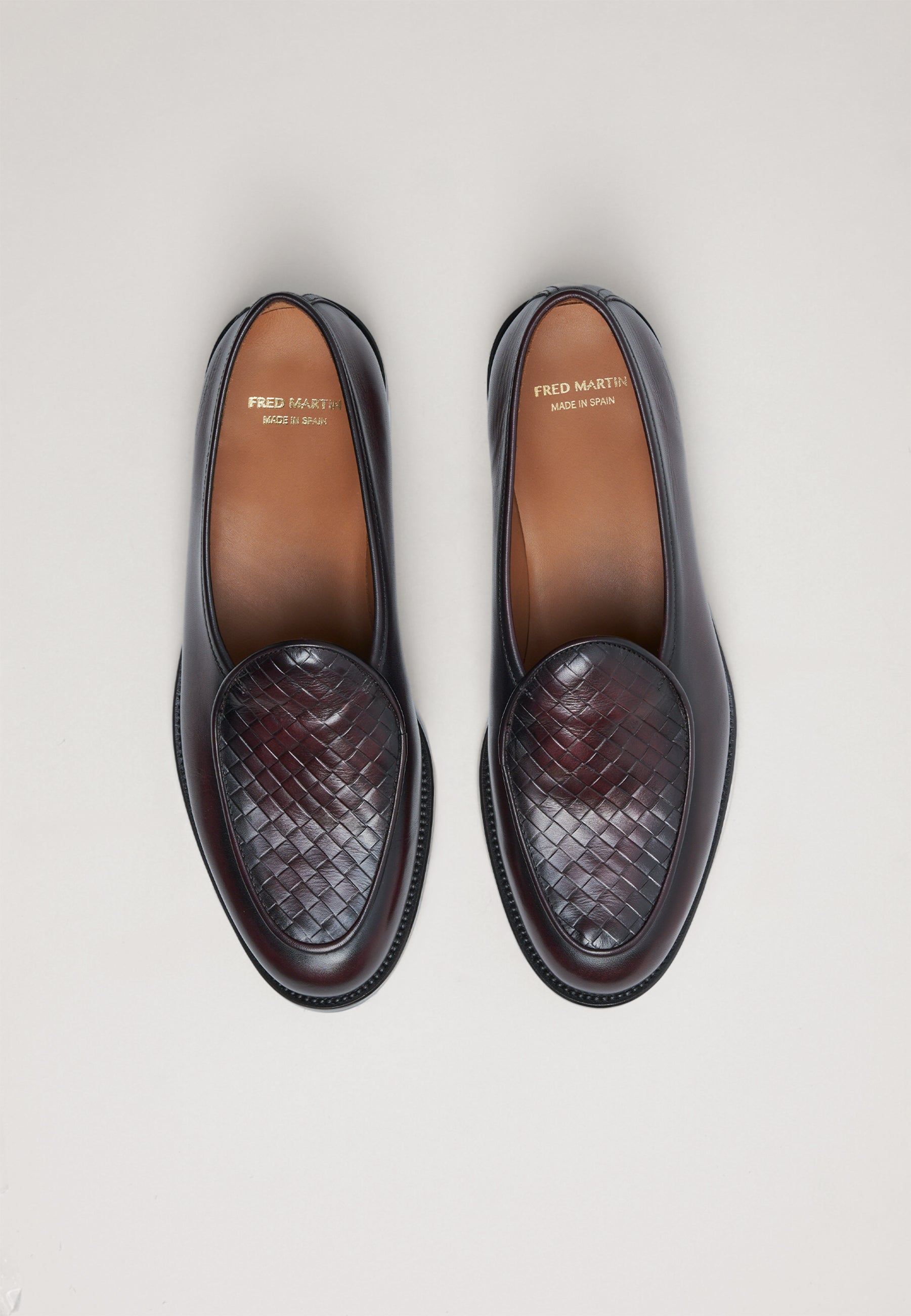 Belgian Woven - Bordeaux Leather