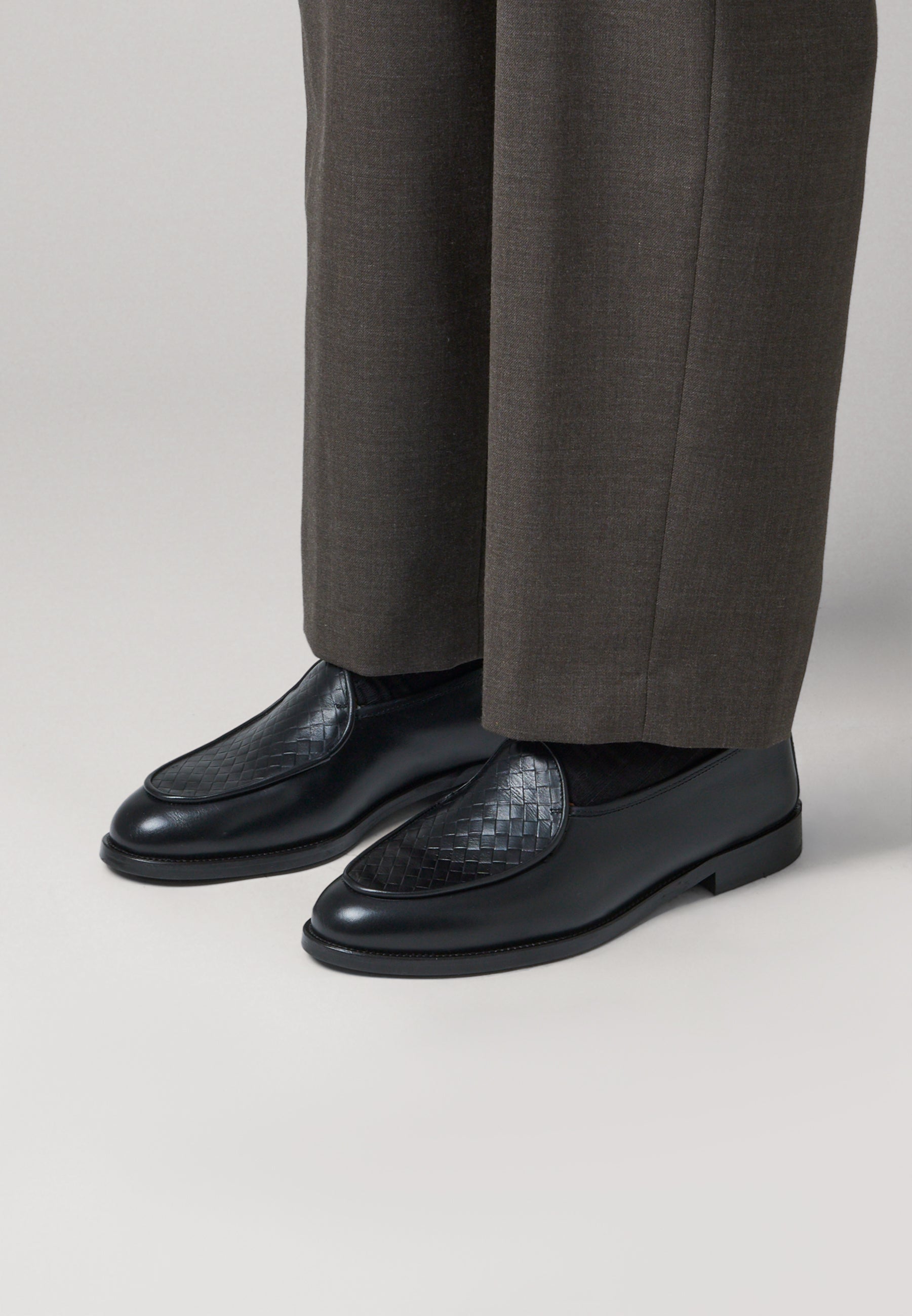 Belgian Woven - Ebano Leather