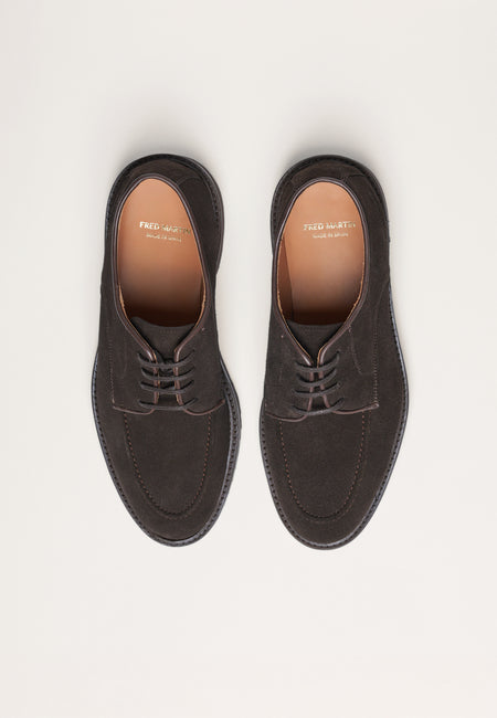 Derbies -  Testa Brown Suede