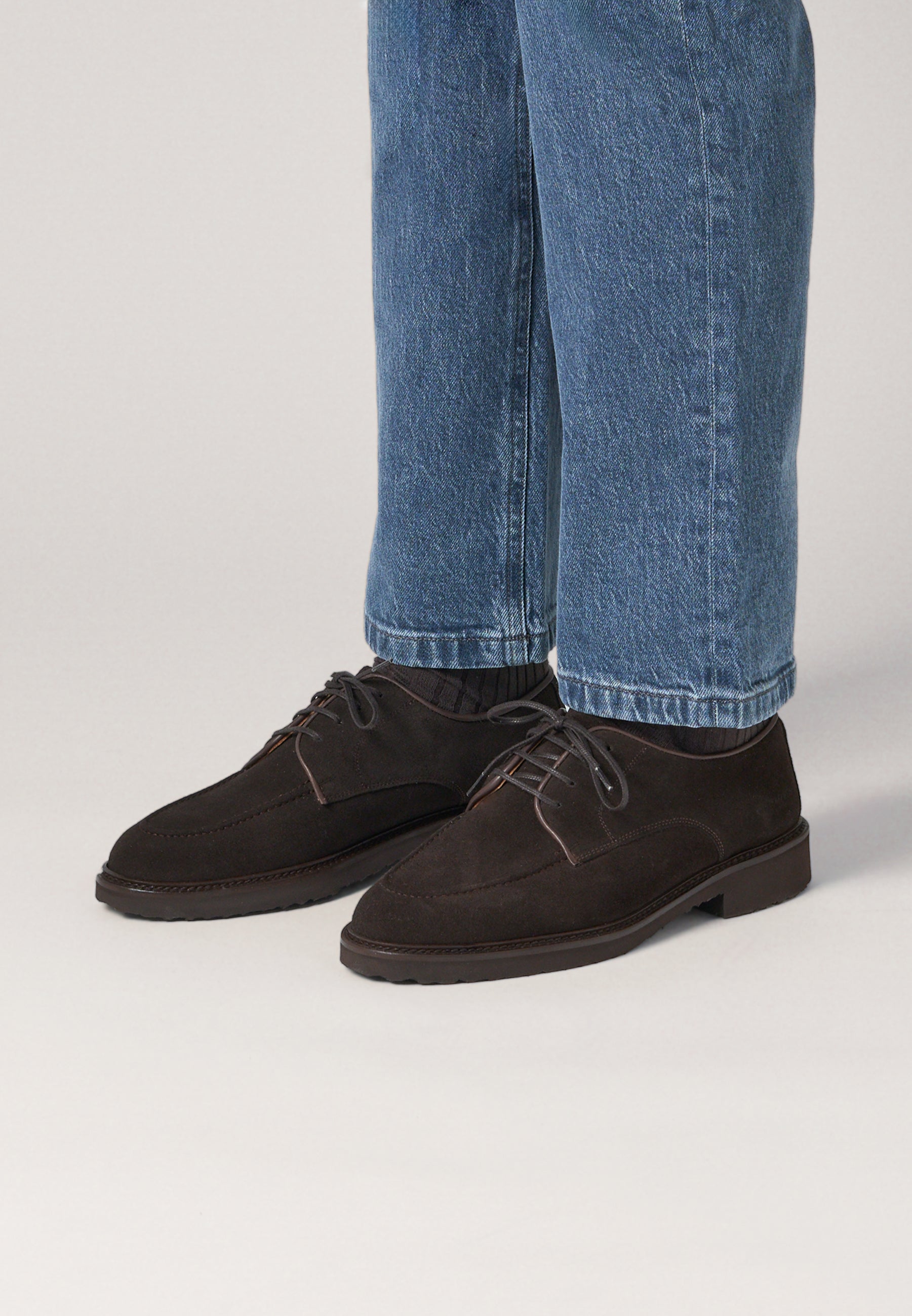 Derbies -  Testa Brown Suede