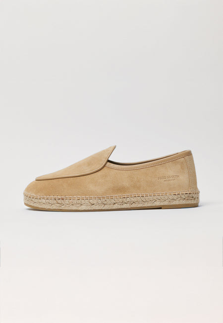 Belgian Loafer - Champagne Suede