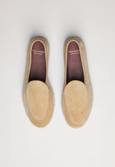 Belgian Loafer - Champagne Suede