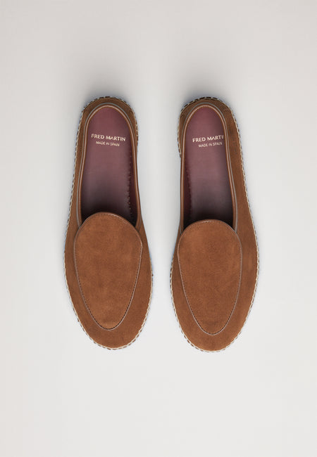 Belgian Loafer - Tobacco Suede