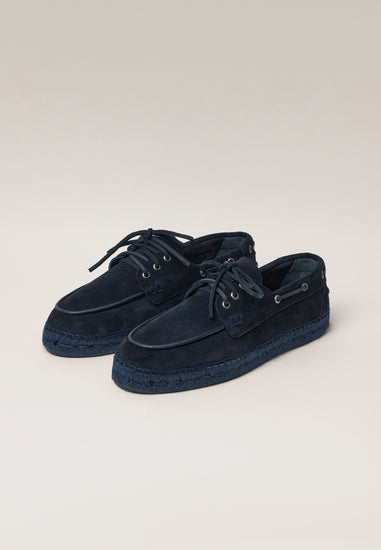 Boat Shoes - Bleu Suede