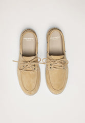 Boat Shoes - Champagne Suede