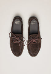 Bootsschuhe - Moka Wildleder