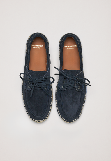 Boat Shoes - Navy Suede