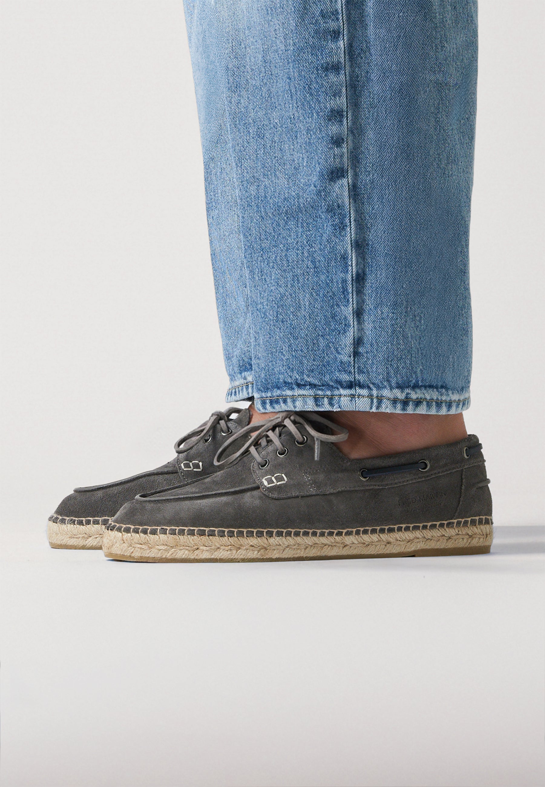 Boat Shoes - Piombo Suede