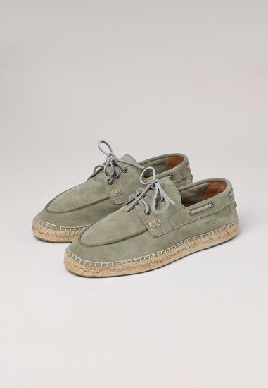 Boat Shoes - Salvia Suede