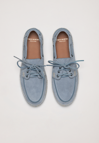 Boat Shoes - Sky Suede