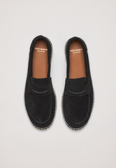 Loafers - Black Suede