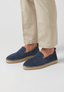 Chaussons - Daim Bleu Notte