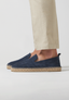 Chaussons - Daim Bleu Notte