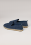 Chaussons - Daim Bleu Notte