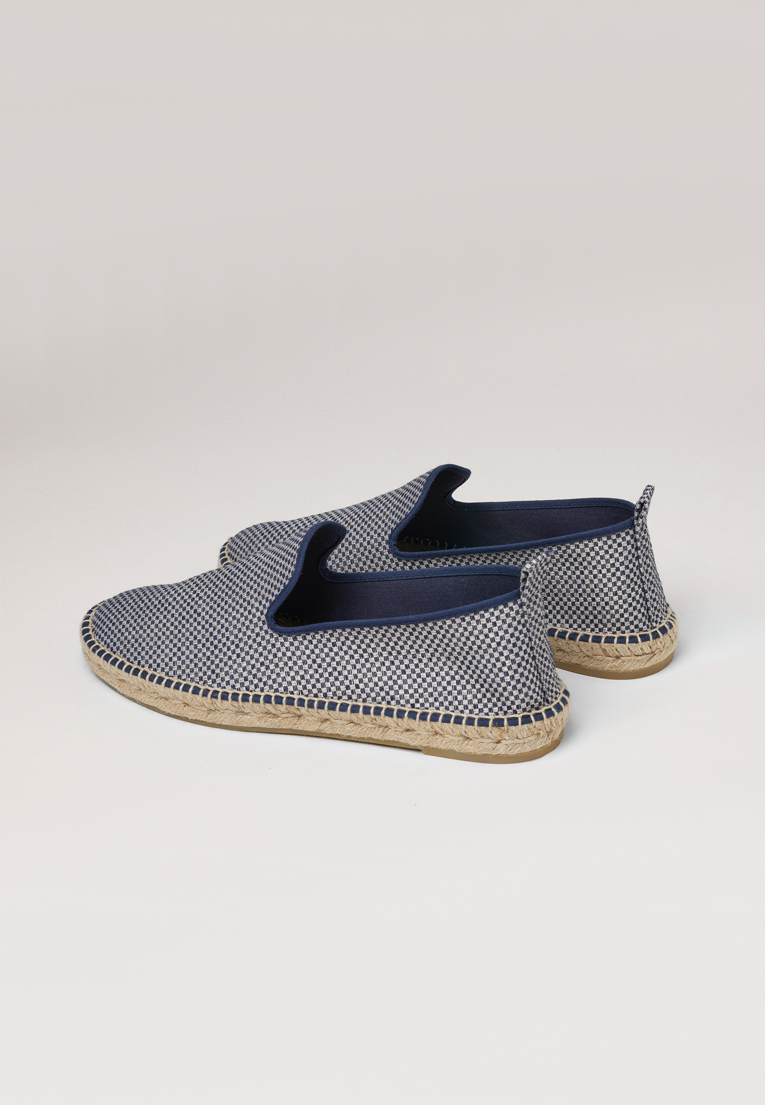 Slippers Eco - Blue Checker Eco Fabric