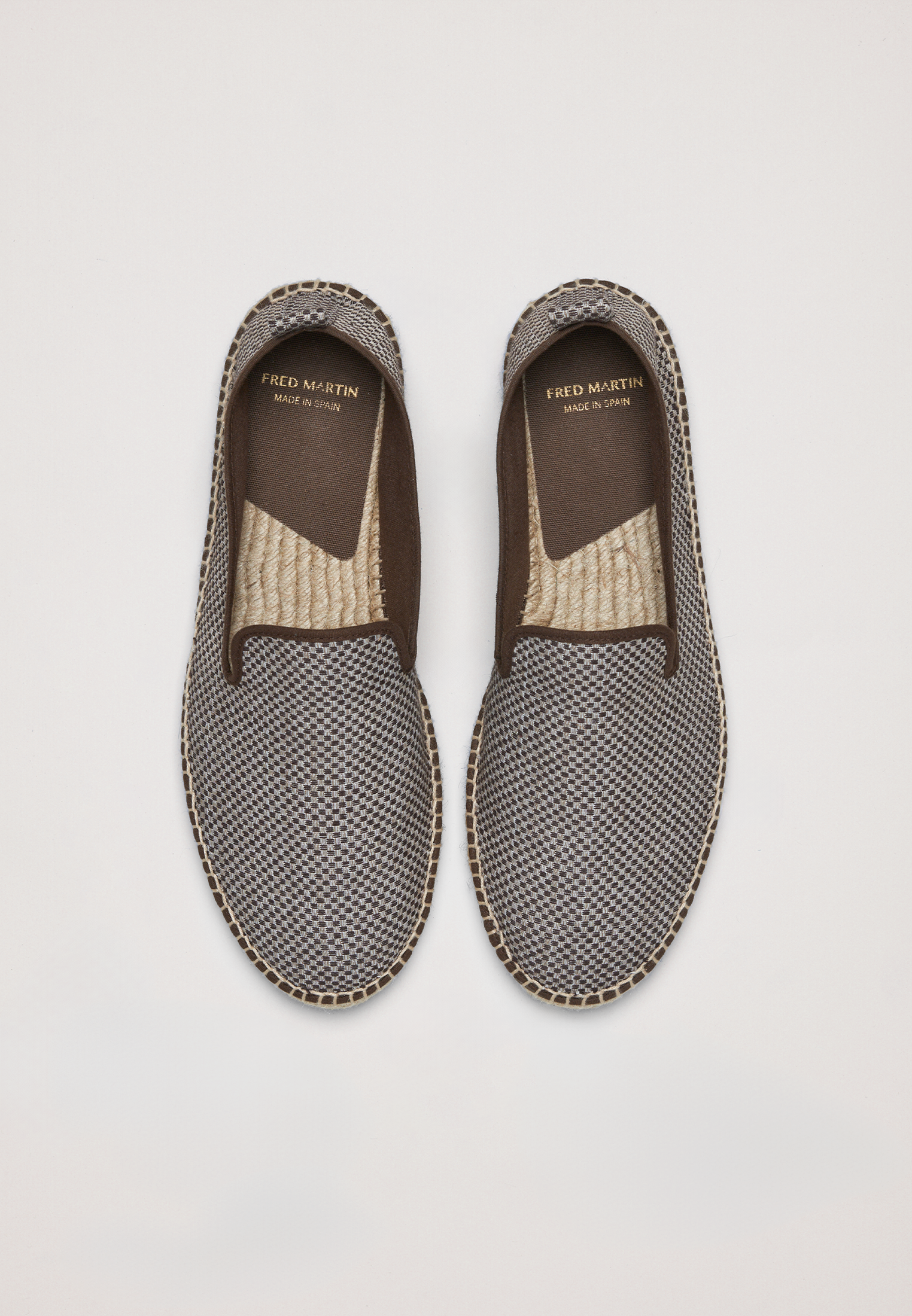 Slippers Eco - Brown Checker Eco Fabric