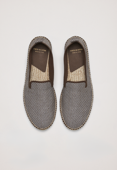 Slippers Eco - Brown Checker Eco Fabric