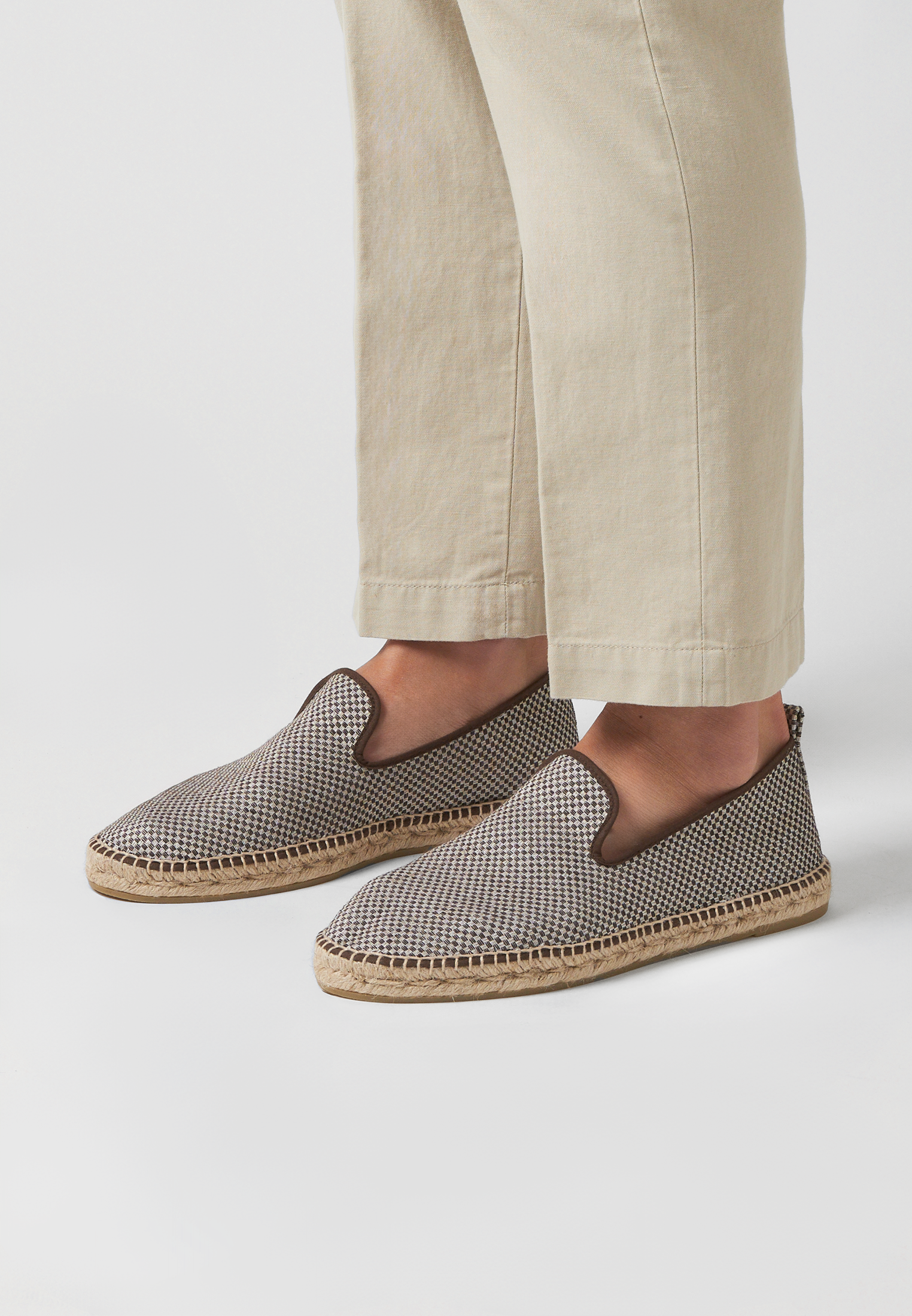 Slippers Eco - Brown Checker Eco Fabric