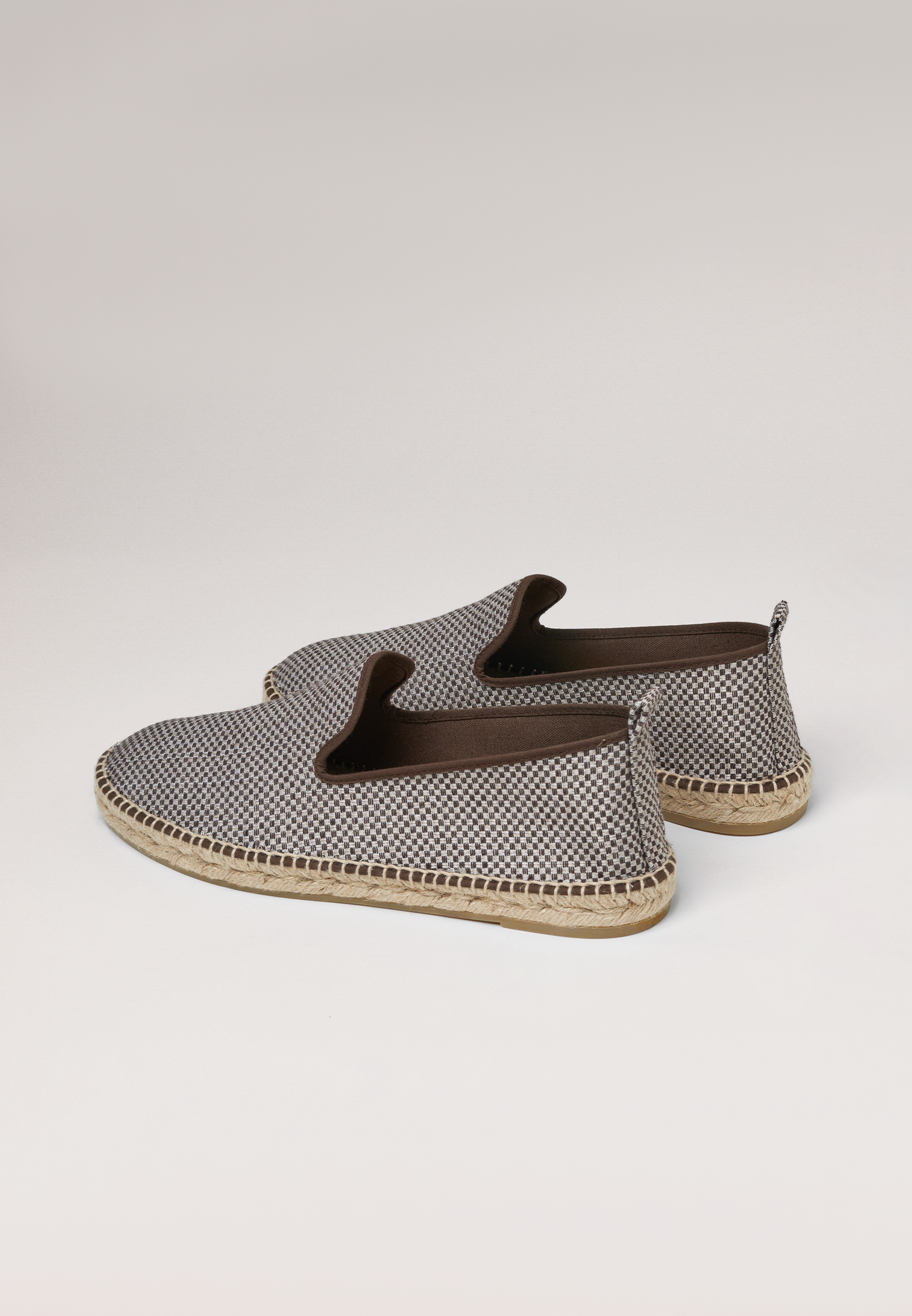 Slippers Eco - Brown Checker Eco Fabric