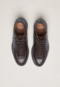 Laced Boots - Full-Grain Brown Leather