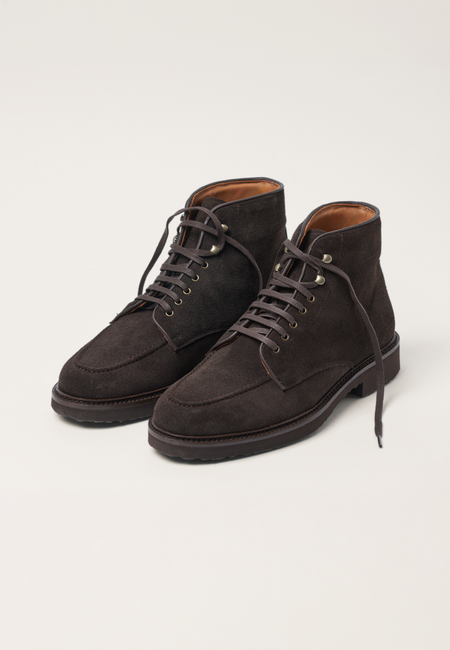 Laced Boots - Testa Brown Suede