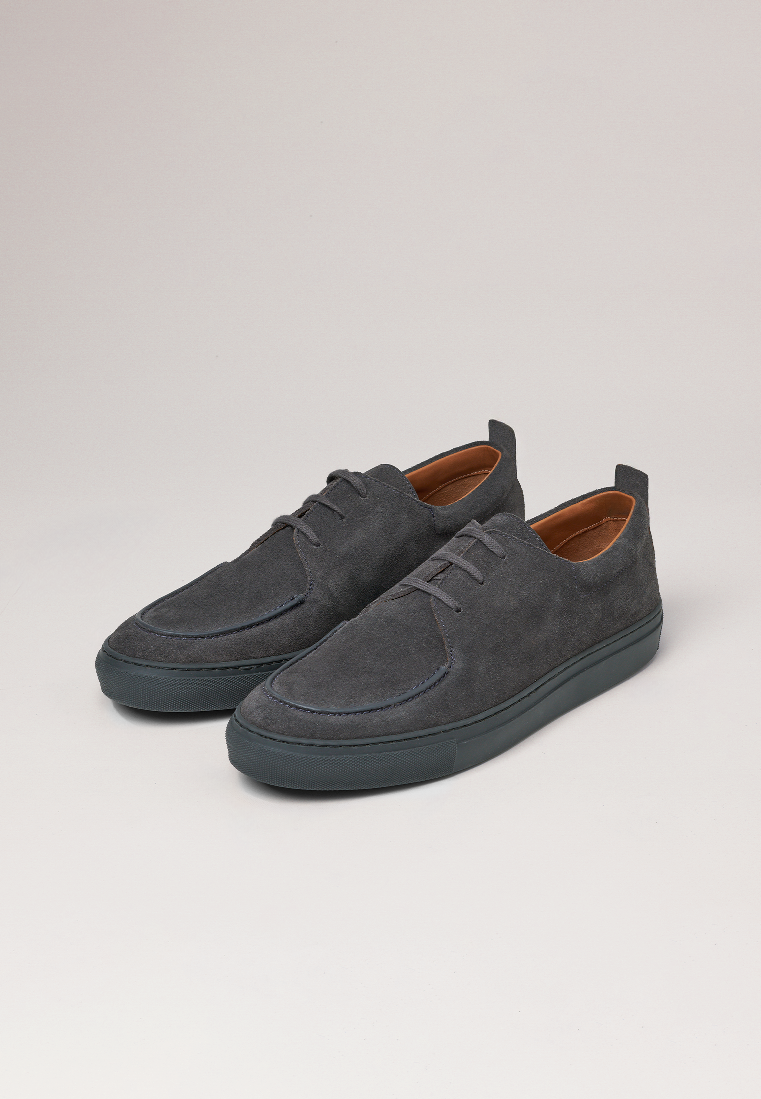 Mocassins à bouts ronds - Daim fossile