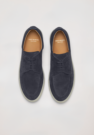 Moc Toe - Navy Suede