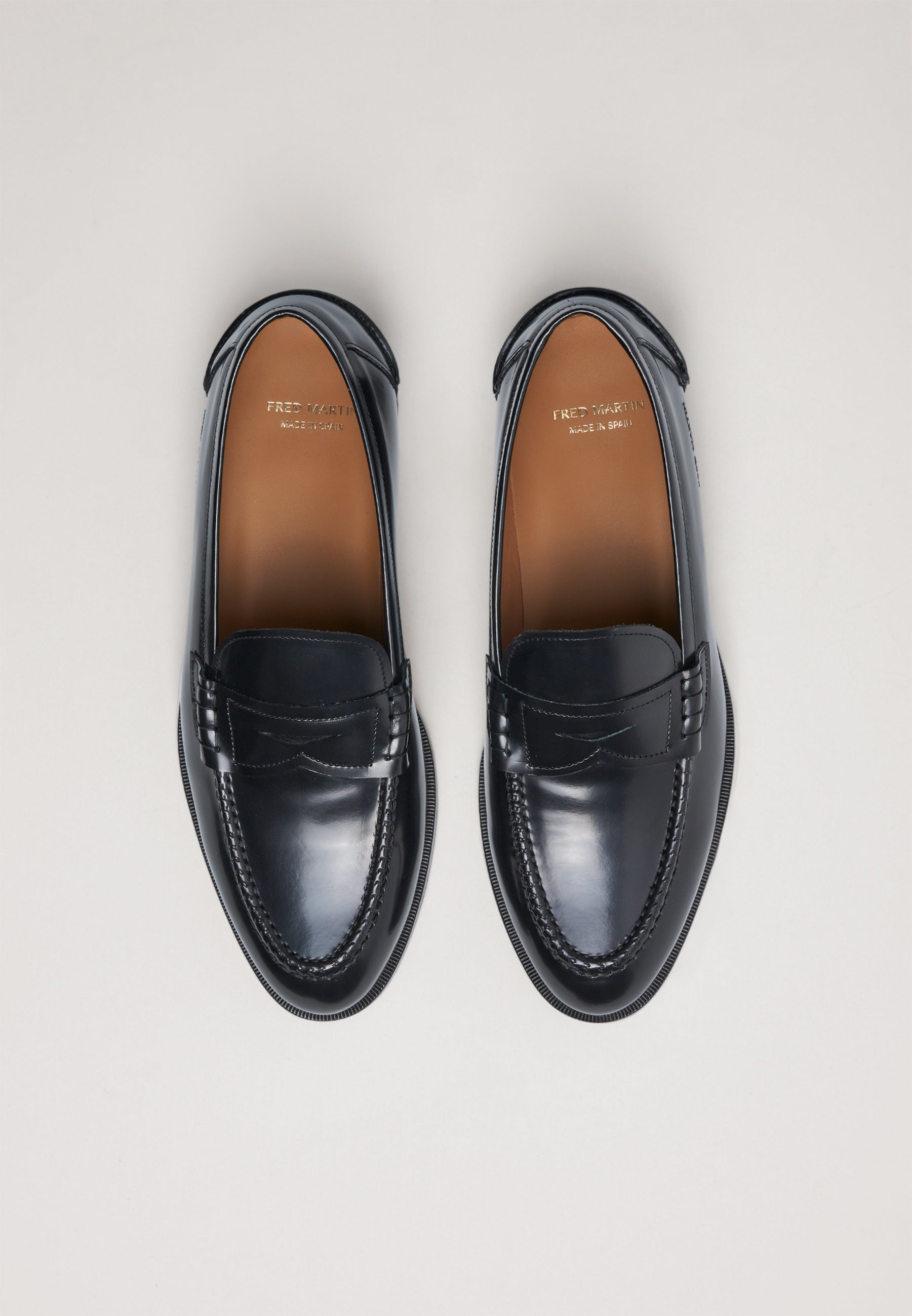 Penny Loafers - Black Antique