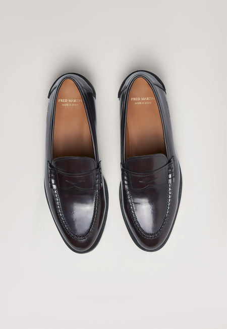 Penny Loafers - Burgundy Antique