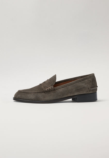 Penny Loafers - Loden Grey Suede