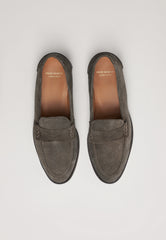 Penny Loafers - Loden Grey Suede