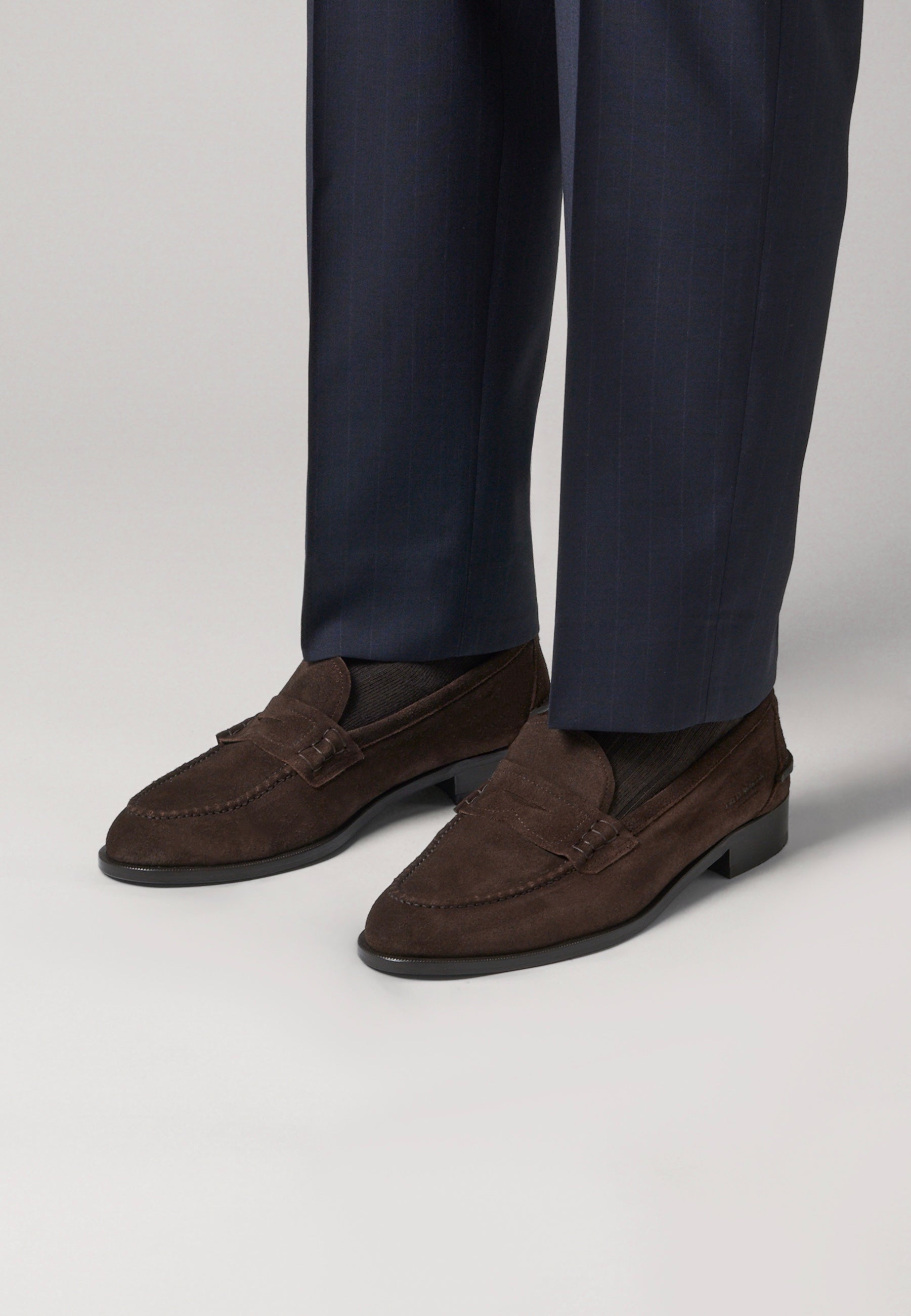 Penny Loafers - Testa Brown Suede